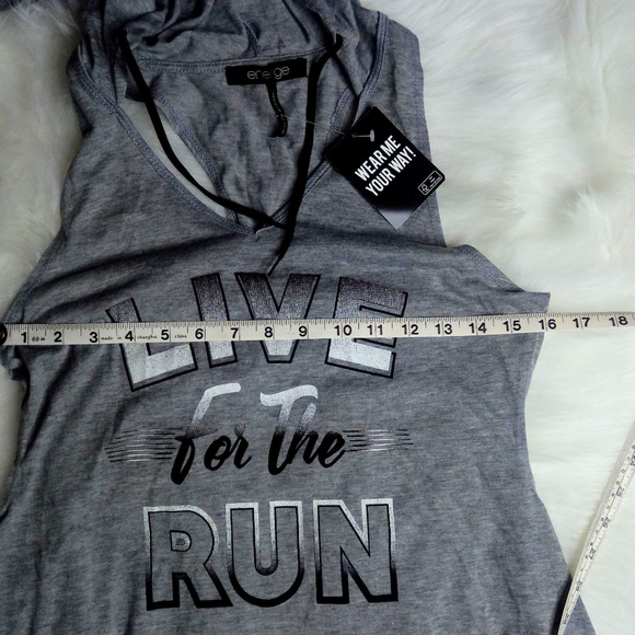 NWT Juniors Energie Cold Shoulder Hoodie - Picture 7 of 7